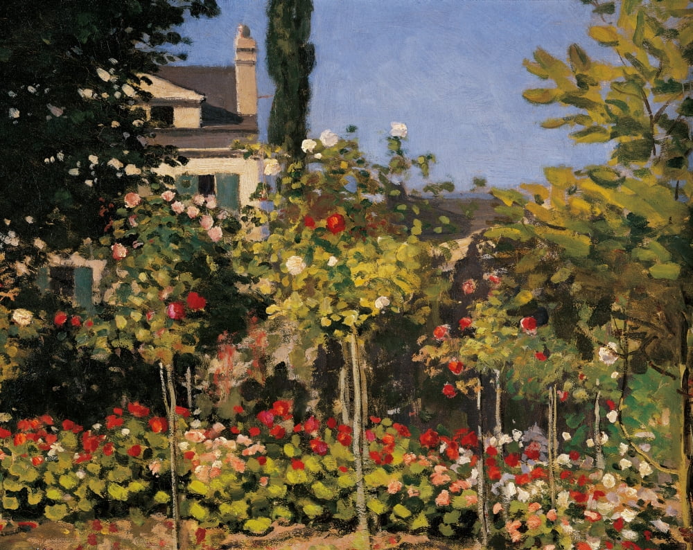 Flowering Garden In Sainte-Adresse Canvas Art - (36 x 24)