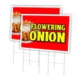 thumbnail image 1 of Flowering Onion 2 Pack Of 24" x 36" Yard Sign & Stake | Advertise Your Business | Stake Included Image On Front Only | Made in The USA, 1 of 3