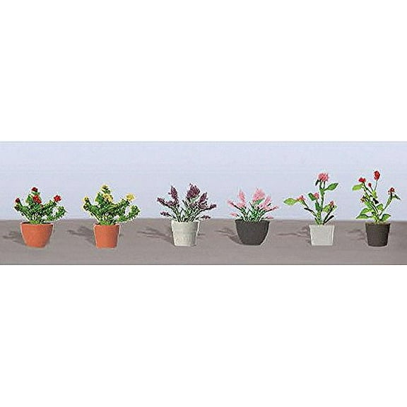Flowering Potted Plants Assortment 1, 5/8 (6) Multi-Colored