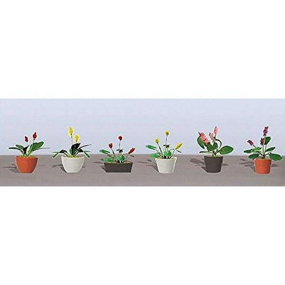 Flowering Potted Plants Assortment 3, 5/8 (6) Multi-Colored