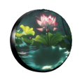 Flowering art Spare tire cover wheel protector, weather resistant