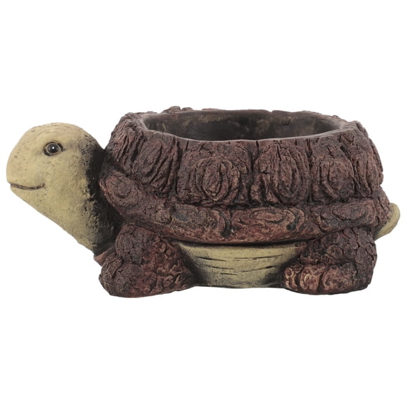 Flowerpot Cartoon Turtle Succulent Flower Pot Animal Shaped Pot Office 14.5x11cm