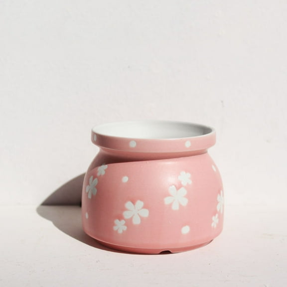Flowerpot Decorative Ceramic,Flower Pattern Planter Pot