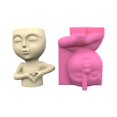 thumbnail image 1 of Love Girl Concrete Silicone Mold Flowerpot Clay Cement Home Garden Flower Pots, 1 of 12
