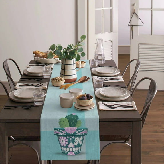 Flowerpot Fairy Fresh Table Runner Luxury Home Dining Table Coffee Table Holiday Wedding Decoration Party Dinner Table Runner