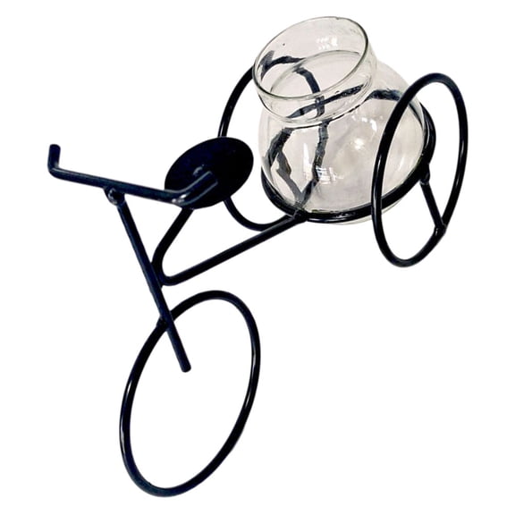 Flowerpot Glass Vases Floral Art Holder Plant Decor Vintage Green Water Planting