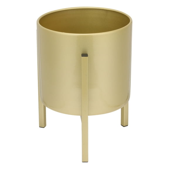 Flower Planting Pot Tabletop Flowerpot Decoration Stand Golden