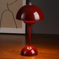 Flowerpot Lamp, Cordless Mushroom Table Lamp,3 Color Stepless Dimmable