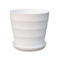thumbnail image 1 of Flowerpot Threaded Plastic Flower Pot Durable and Shock-Resistant Suitable for Balcony, Garden, Patio, Terrace, Indoor and Outdoor Flower and Plant Decoration, 1 of 6