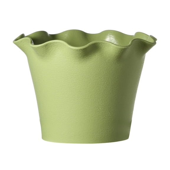 Flowerpot With Leaf Edge, Thickened Plastic, Indoor Balcony, High Appearance Level ,wavy Edge Pot