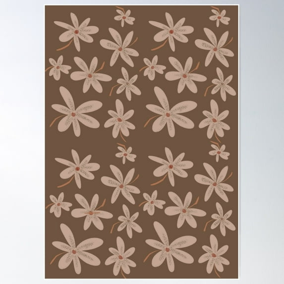 Flowers 1 Poster Wall Art, Modern Wall Decor For Living Room Bedroom, 8x12 UNFRAMED