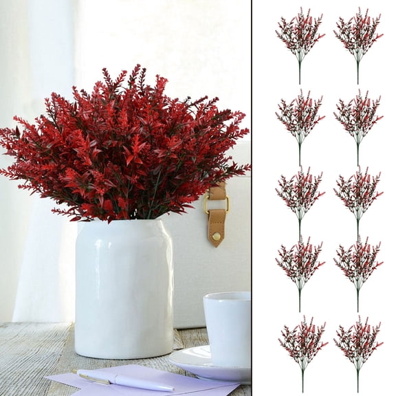Flowers 2 12 Bundles Deep Red Outdoor Flower Arrangements for Elegant Decoration and Long-Lasting Colorful Display