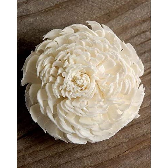 Flowers 2-2.5" Cream White Chorki Set of 72