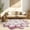 Pink, variant on Flowers 2 Ft Round Throw Accent Area Rugs Floral Rose Flower Shaped Rug Modern for Girls Bedroom Floor Living Room Carpet 301 Pink