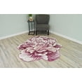 thumbnail image 1 of Planet Rugs Flower-Shaped Round Plush Rug for Girls Bedroom & Living Room, 2 Ft Pink, 1 of 14