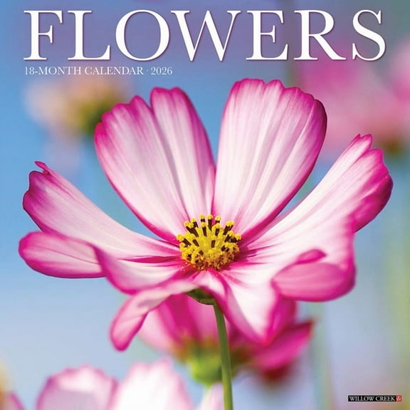 Flowers 2026 Wall Calendar, (Paperback)