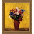 thumbnail image 1 of Flowers 20x20 Gold Ornate Wood Framed Canvas Art by Redon, Odilon, 1 of 2