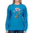 thumbnail image 1 of Flowers Abstract Colorful Sweatshirt Women -Image by Shutterstock, Female Medium, 1 of 4