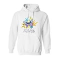 thumbnail image 1 of Flowers And Butterfly. Hoodie Women -Image by Shutterstock, Female Medium, 1 of 4