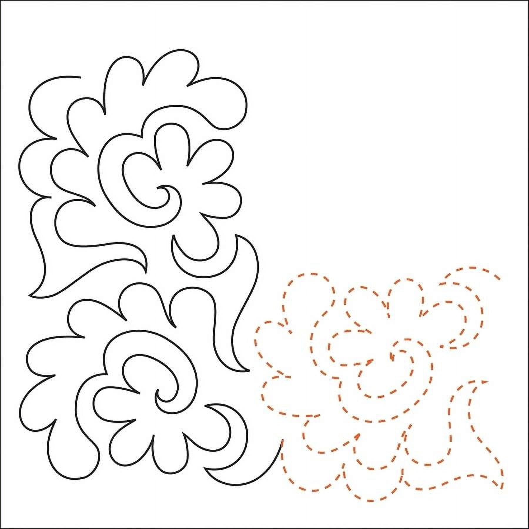 Flowers And FrondsCorner Quilting Creations Printed Tear Away