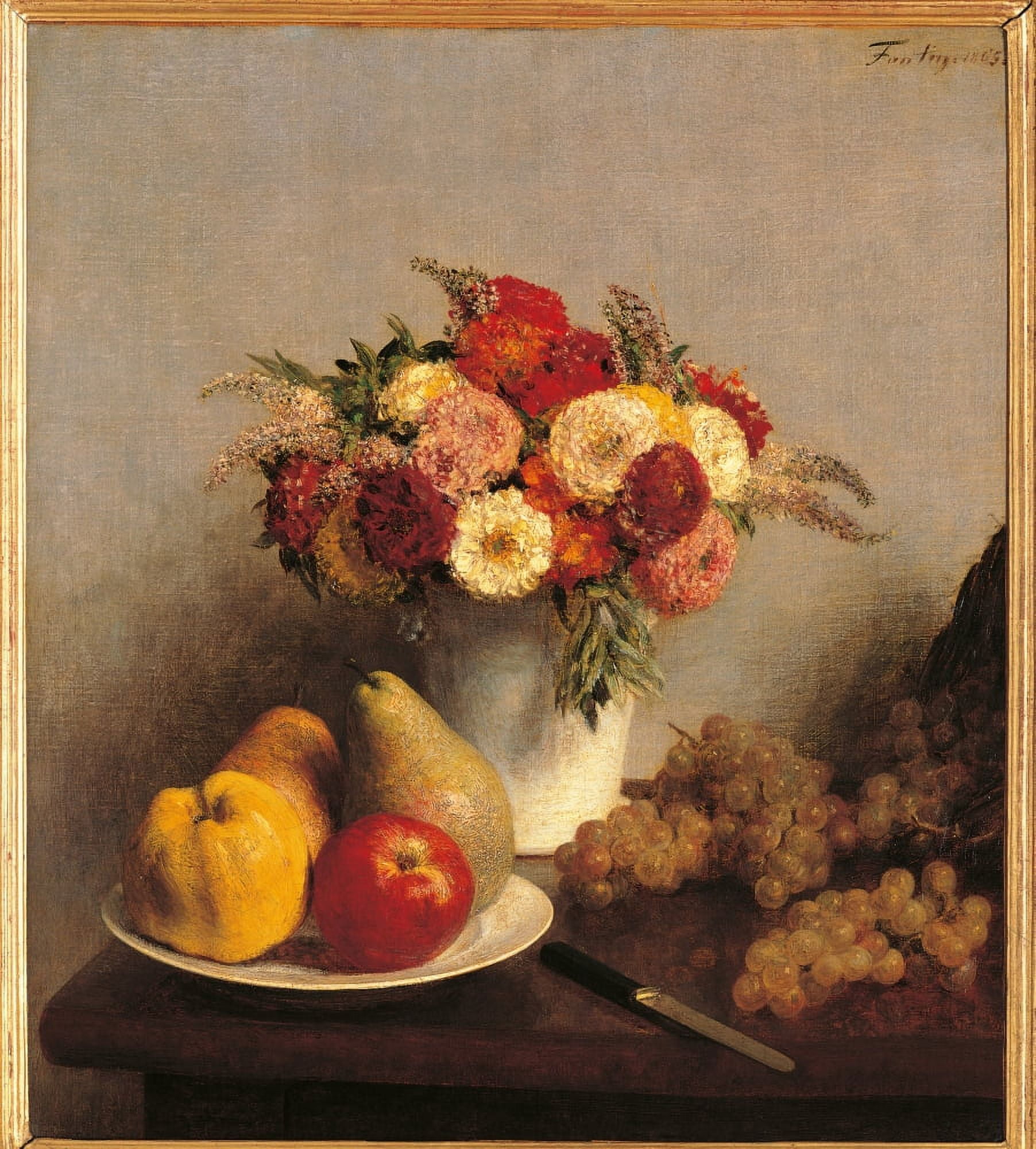 Flowers And Fruit Canvas Art - (24 x 36)
