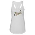 thumbnail image 1 of Flowers And Hummingbirds Design  Tank Women -Image by Shutterstock, Female x-Small, 1 of 4