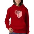 thumbnail image 1 of Flowers And Leaves Vase Lineart Hoodie Women -Image by Shutterstock, Female Large, 1 of 4