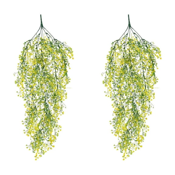 Flowers Artificial for Decoration Imitation Navy Blue Willow Green Plant, Rattan Woven Artificial Flower, Wall-mounted Flower Vine, Hanging Home Decor, Wedding Decorations