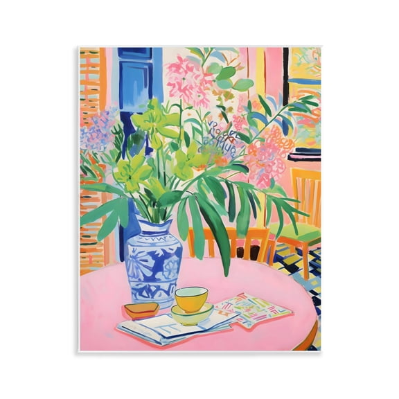 Stupell Industries Flowers At The Table Wall Plaque Art, design by Creative Studio, 14 x 11