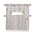 thumbnail image 1 of Flowers Birds Kitchen Curtains Sets 24 Inch Length with Valance, Spring Botanical Floral Tree Branches Swag Valances and Tiers Curtain Set Drapes Swag Curtains for Living Room, Bathroom, Bedroom, 1 of 6