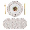 thumbnail image 1 of Flowers Birds Round 15 Inch Placemats Set of 4, Spring Botanical Floral Tree Branches HeatResistant Non Slip Place Mats for Dining Table, Wipeable Braided Kitchen Table Mats for Housewarming, 1 of 9