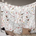 thumbnail image 1 of Flowers Birds Tapestry for Bedroom Wall Hanging Tapestry, Farmhouse Botanical Floral Branches Plants Ceiling Backdrop Tapestries Poster Blanket Wall Decor for Teens Room Living Room Dorm 59" x 79", 1 of 8