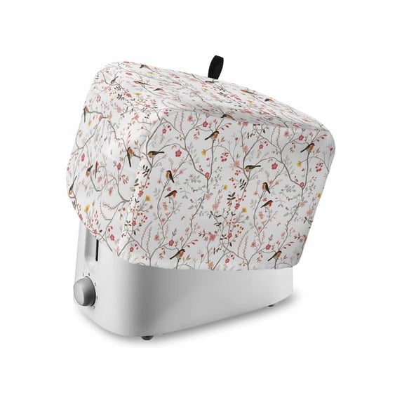 Machine Cover Kitchen Flowers Birds Toaster Cover 4 Slice, Large Kitchen Appliance Covers ...