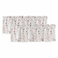 thumbnail image 1 of Flowers Birds Valances for Windows, Decorative Rod Pocket Window Valance Curtains, Farmhouse Botanical Floral Branches Plants Short Curtain Drapes for Kitchen/Living Room, 2 Panels, 42" W x 18" L, 1 of 8