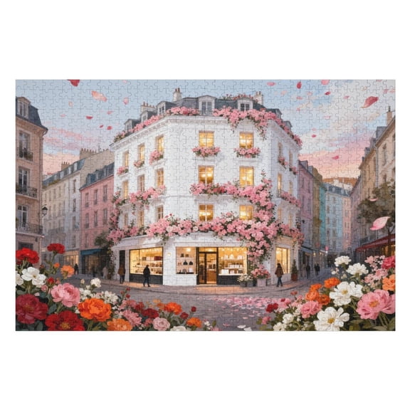 500 Piece Flowers Bloom Puzzle for Adults, 20.5x15 in – Lettered Back Pieces, Perfect Interlocking, Relaxing Home Decoration
