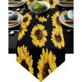 thumbnail image 1 of Flowers Bloom Turquoise Plants Roses Table Runners Table Flag Tablecloths Party Decoration Table Runner Wedding Home Table Decor, 1 of 5