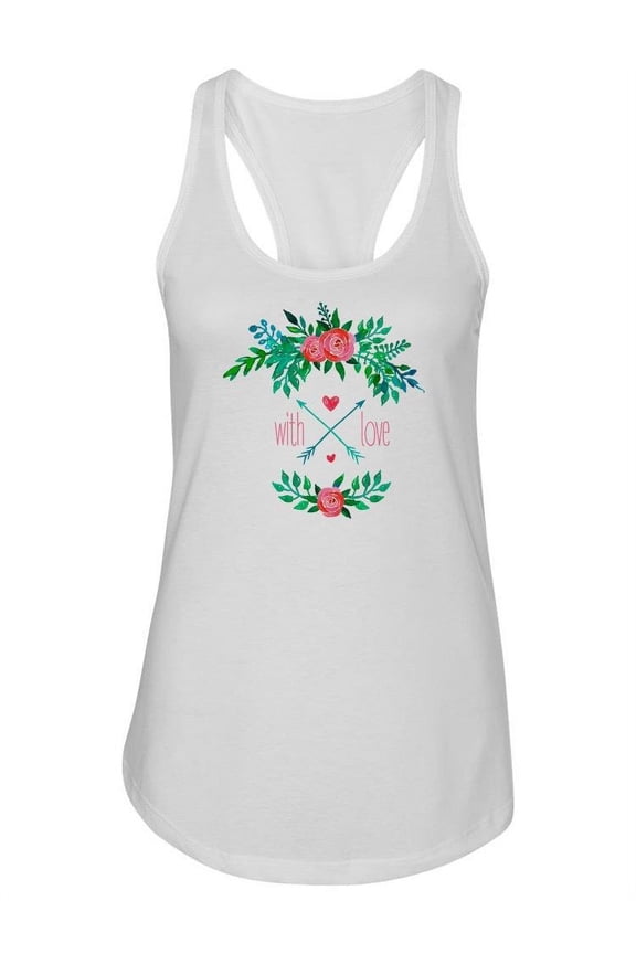 Flowers Boho Style. Tank Women -Image by Shutterstock, Female Medium