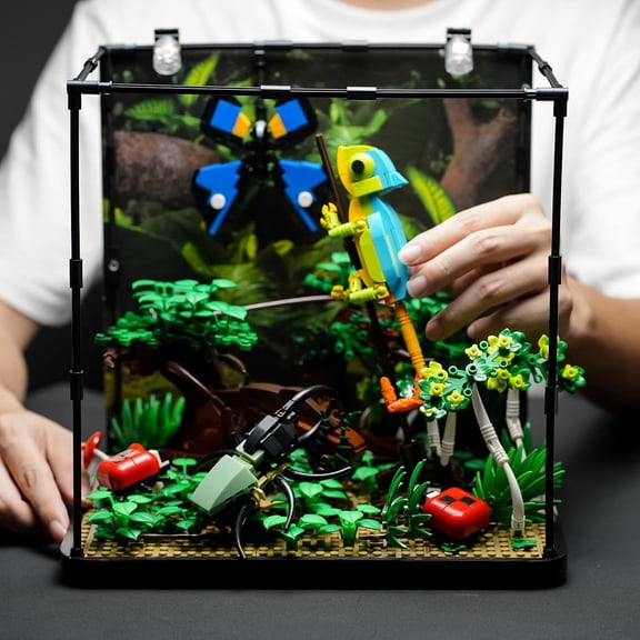Flowers Botanical Butterfly Garden Building Set for Adutls,Animals Insect Tank Building Toy Set 1284 PCS