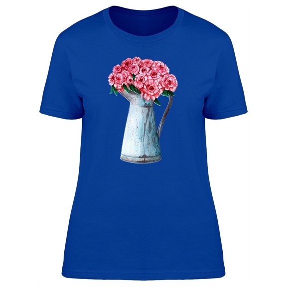 Flowers Bouquet In A Pitcher T-Shirt Women -Image by Shutterstock, Female x-Large