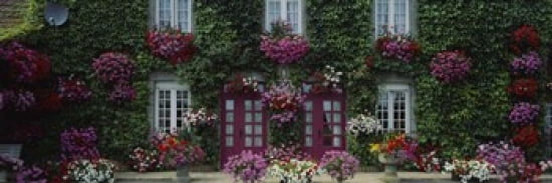 Flowers Breton Home Brittany France Canvas Art - Panoramic Images (18 x 6)