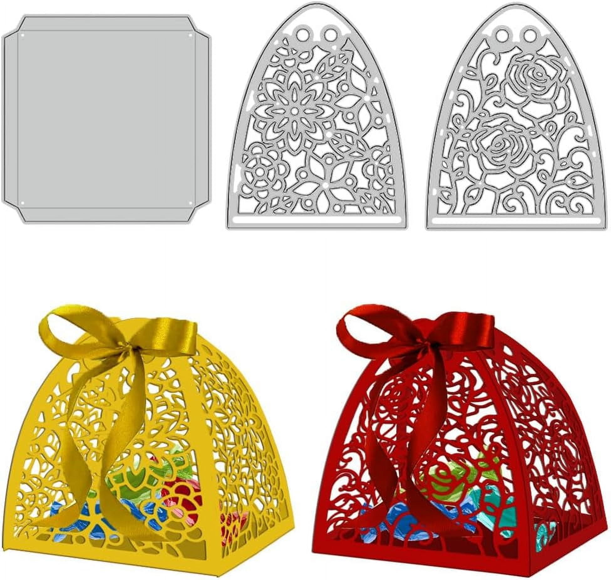 Flowers Candy Boxes Metal Die Cuts 3D Candy Boxes Cut Dies Metal ...