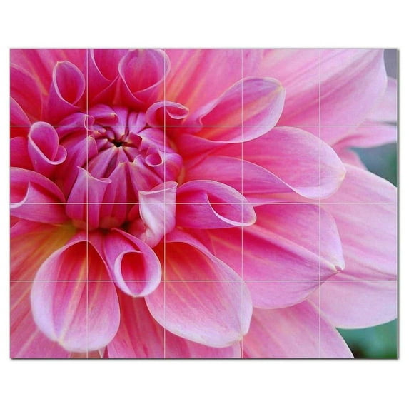 Flowers Ceramic Tile Mural Kitchen Backsplash Bathroom Shower, 402446-L54