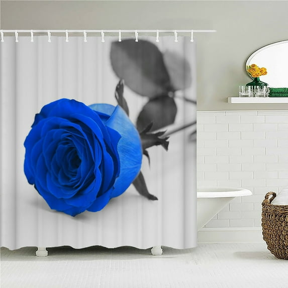 Flowers Colorful Roses Waterproof Shower Curtains For Bathroom Bath Curtains Multi-size 240*180CM 3D Print Shower Curtain
