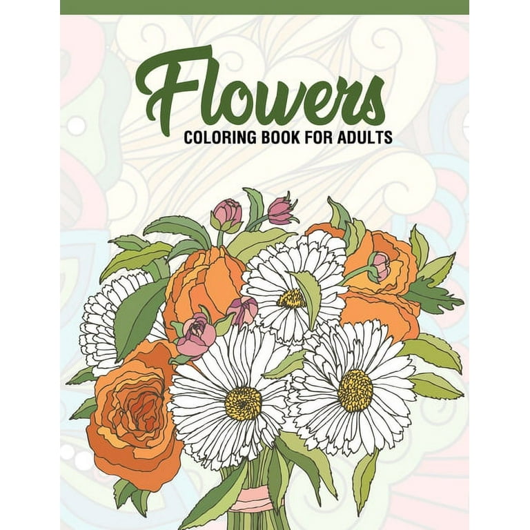 Simple Large Print Coloring Book for Adults with Relaxing Flowers - Volume  2: 40 Easy, Big and Beautiful Flower Designs for Adults, Seniors and  Beginners. (Large Print Flower Coloring Series): Press, IslandSmiles