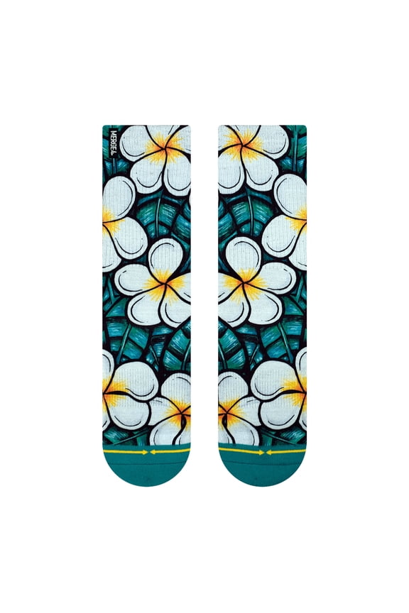 Flowers Crew Socks Art By Kaia Myall