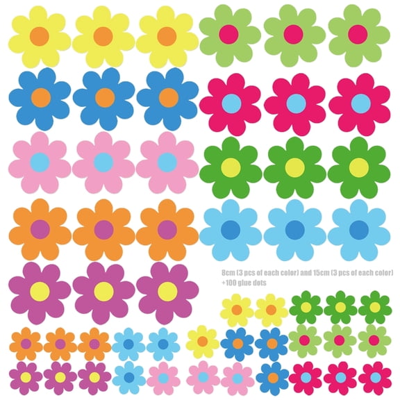 Flowers Cut Outs Springtimes Blooms Cutout Classroom Decoration Cutout for Bulletin Board School Spring Theme Party