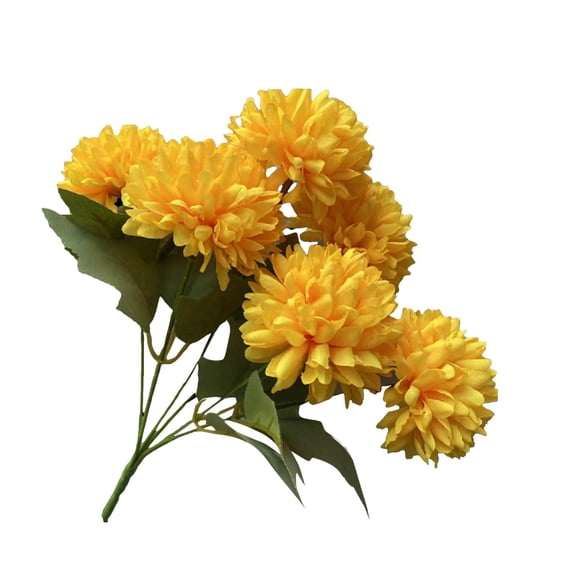 Flowers Day of The Dead Bouquet Decorative Flowers for Halloween and All Souls' Day Display, 30×7 cm, Gold