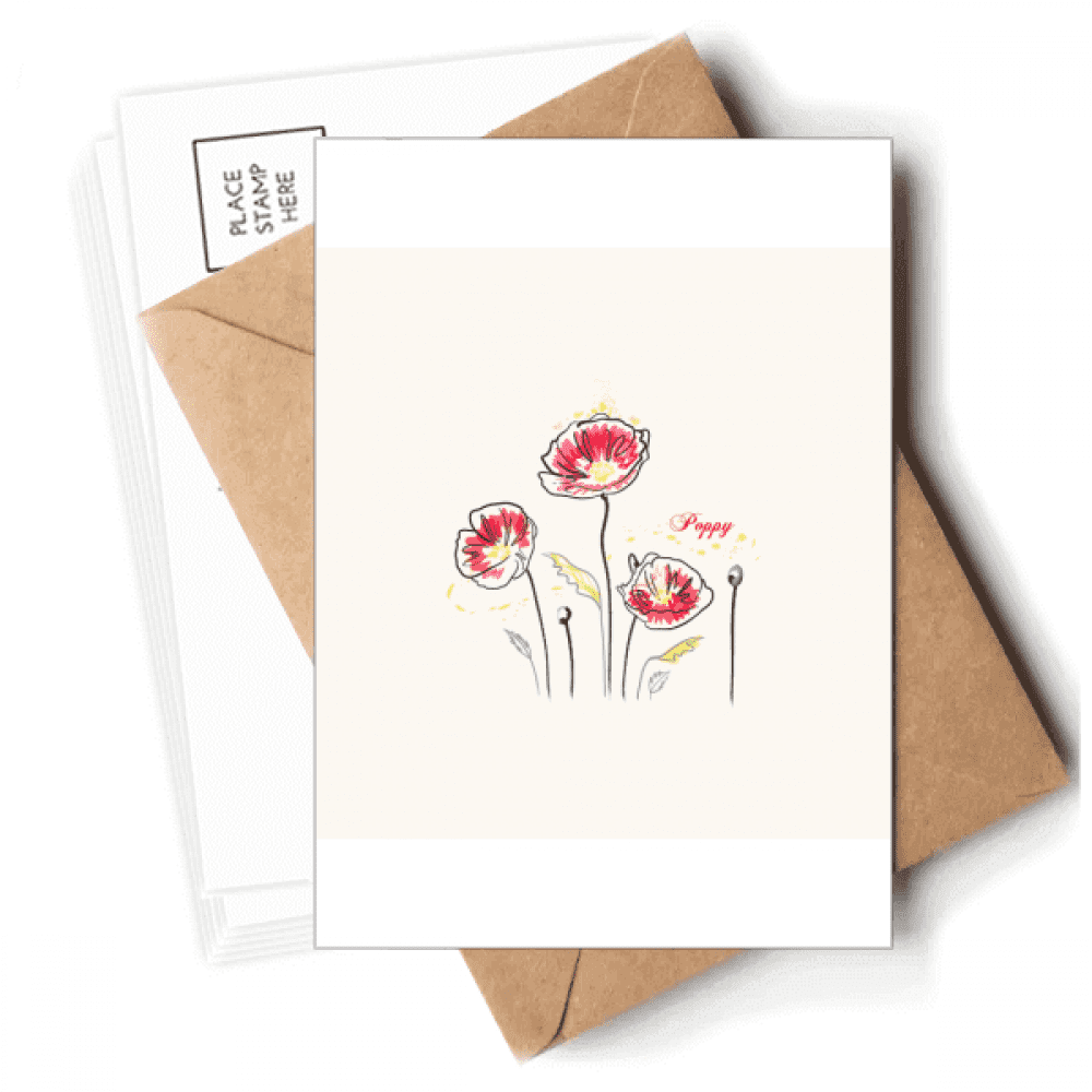 Flowers   Decoration Painting Postcards Envelopes Blank Note Cards Mailing