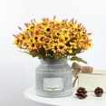 thumbnail image 1 of Flowers for Decoration, Simulated Bouquet Fake Flowers Wedding Home Hotel Artificial Plants Flower Arrangement Decoration Photography Props Ornaments Decoration, 1 of 6
