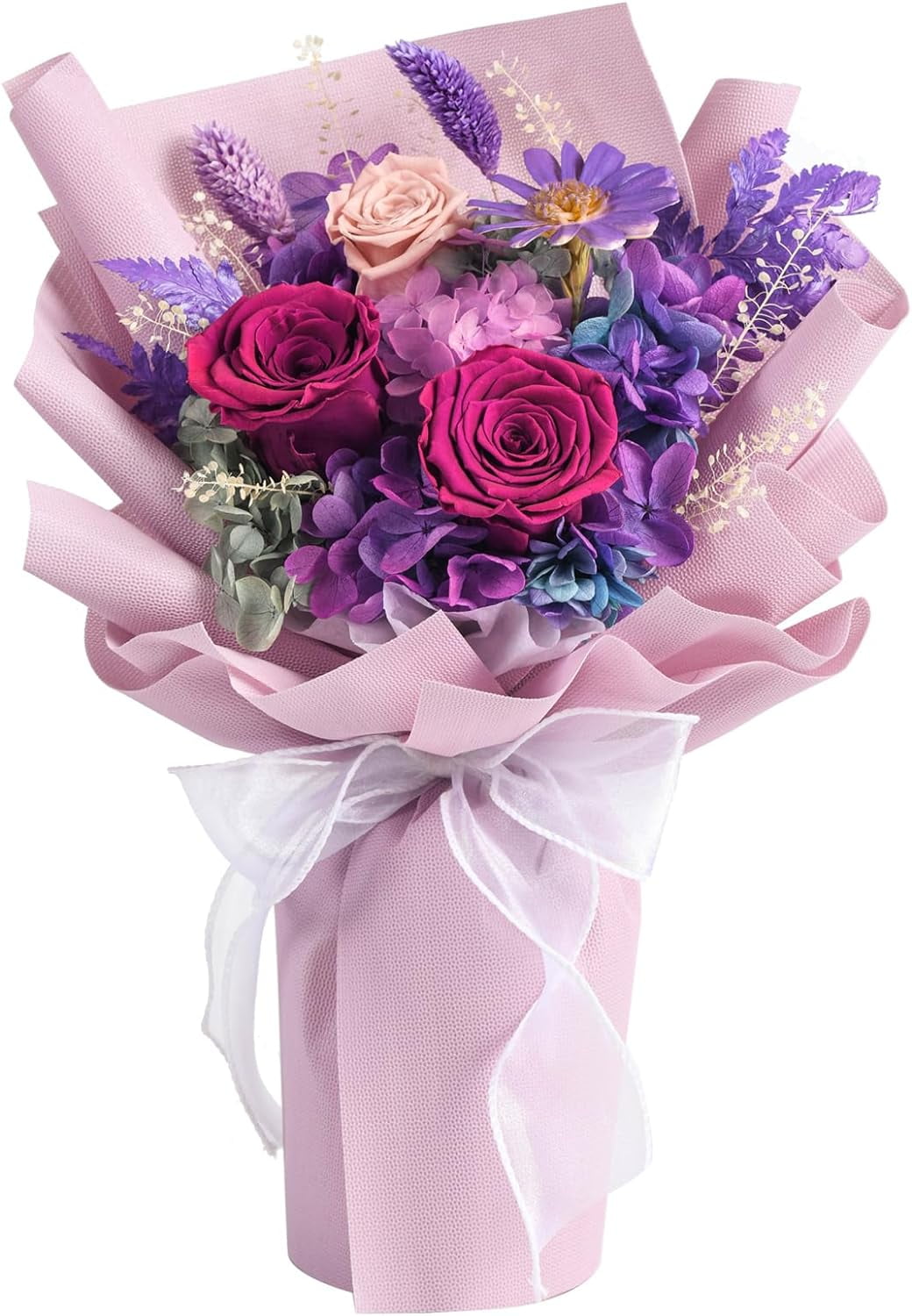 KaBloom Prime Next Day Delivery - Summer Collection 50 Red & Pink Carnations Bouquet, Fresh Flowers For Any Occasion
